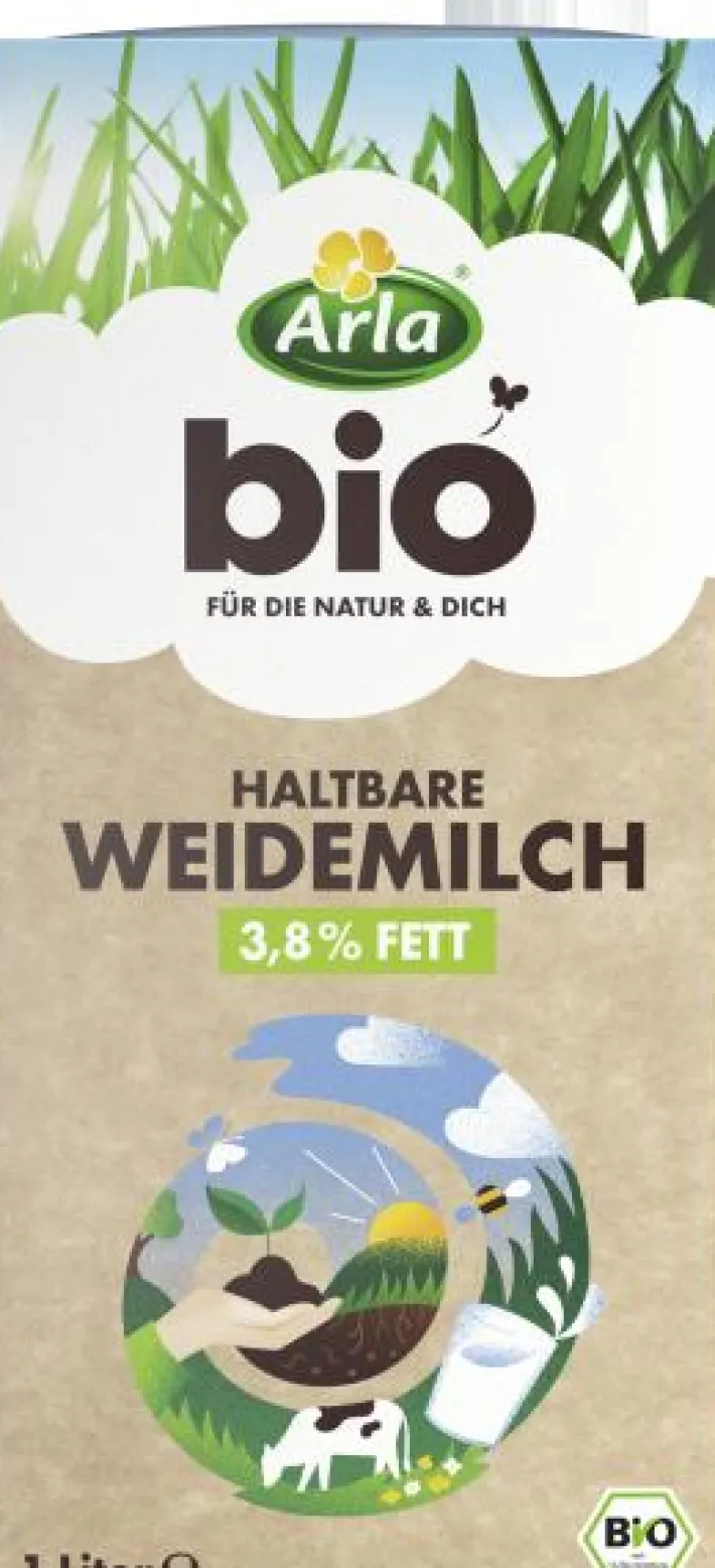 Bünting Tee Arla Bio Haltbare Weidemilch 3,8% Fett1 l