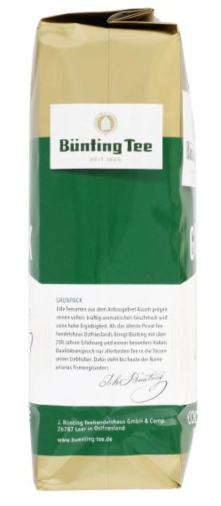 Bünting Tee Grünpack500 g