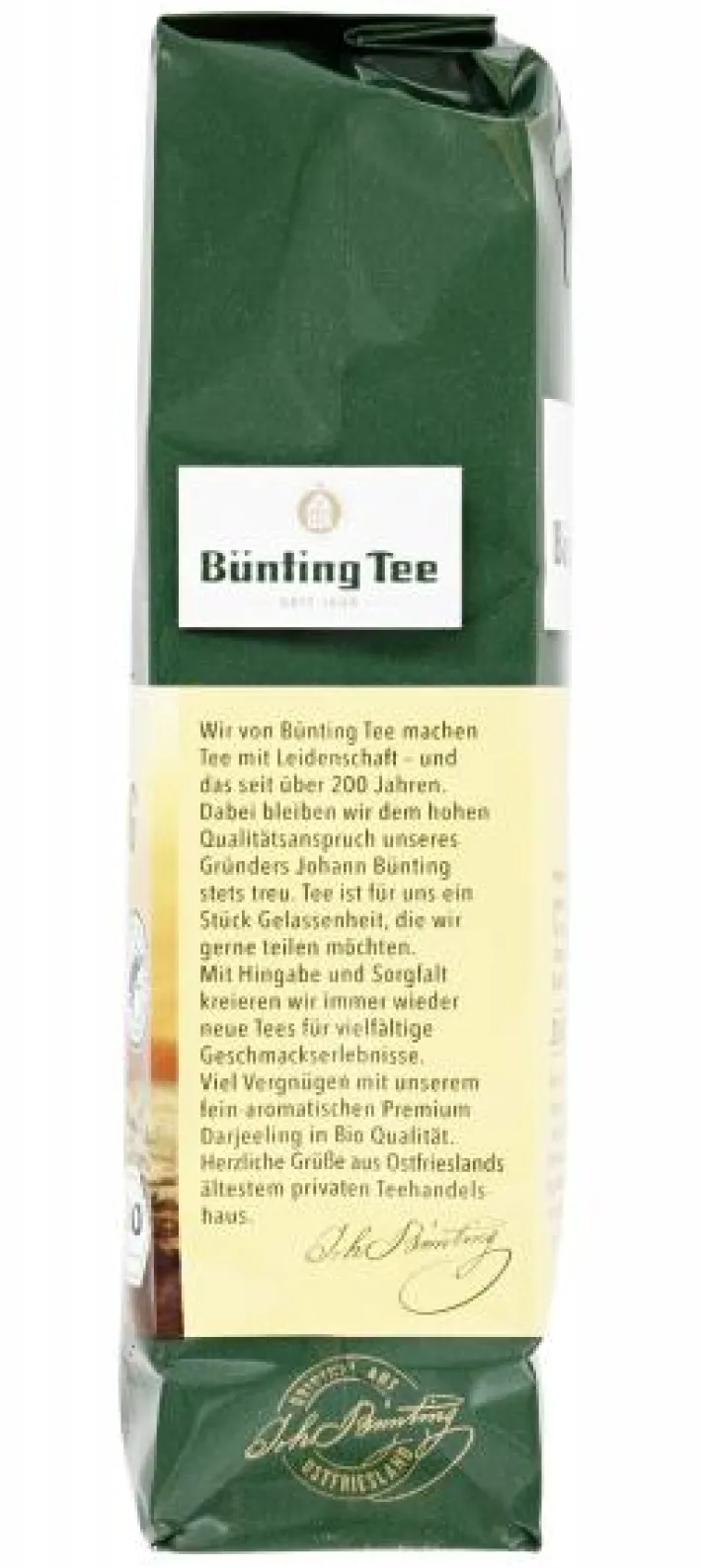 Bünting Tee Premium Bio Darjeeling175 g