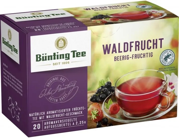 Bünting Tee Waldfrucht20 x 2,25 g