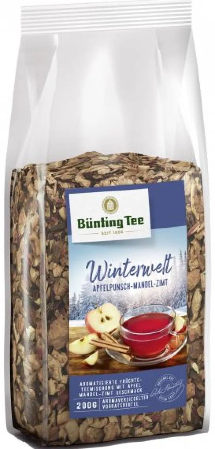 Bünting Tee Winterwelt Apfelpunsch-Mandel-Zimt200 g