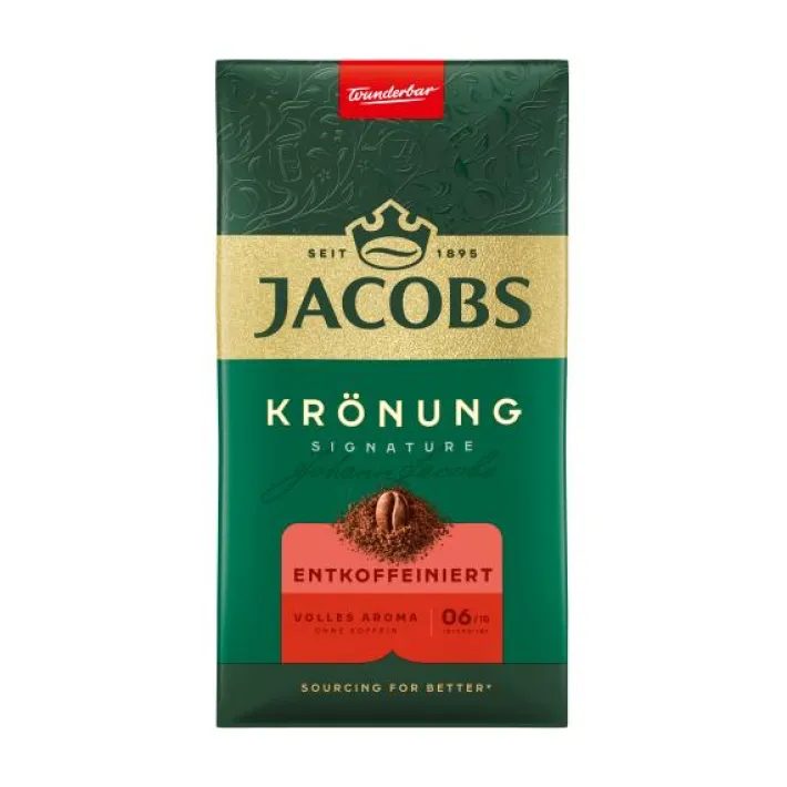 Bünting Tee Jacobs Filterkaffee Krönung Entkoffeiniert500 g
