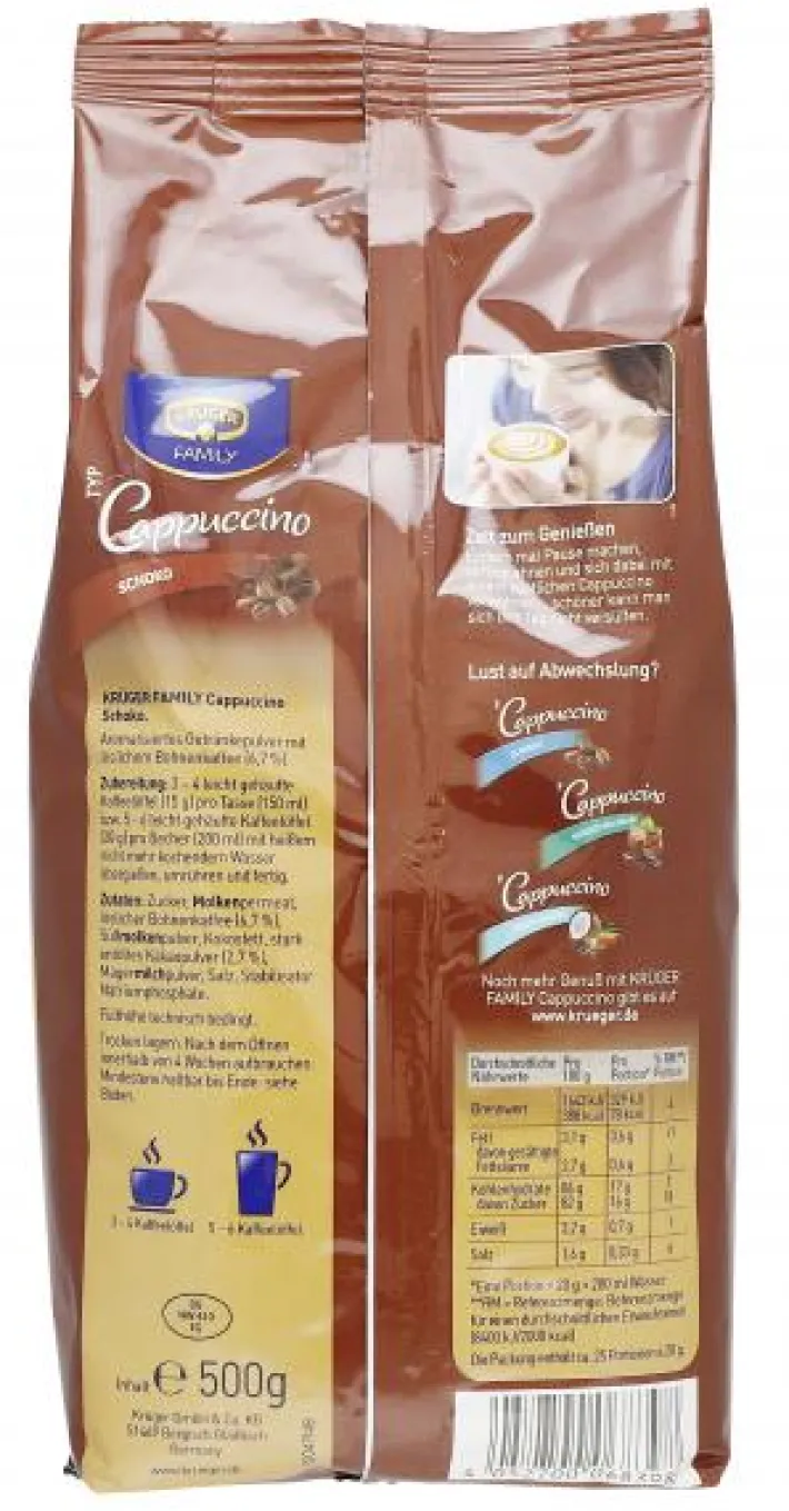Bünting Tee Krüger Family Cappuccino Schoko500 g