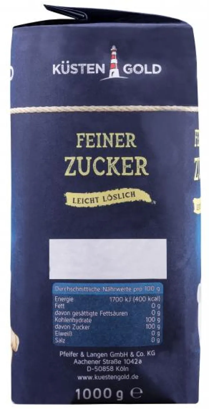 Bünting Tee Küstengold Feiner Zucker1 kg