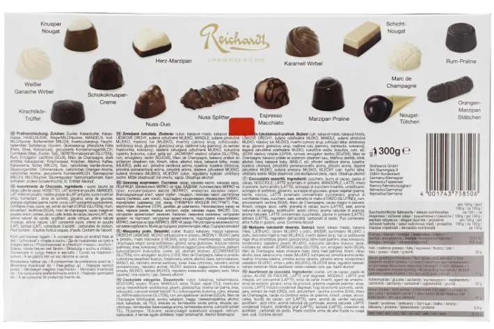 Bünting Tee Reichardt Pralinen Kollektion300 g