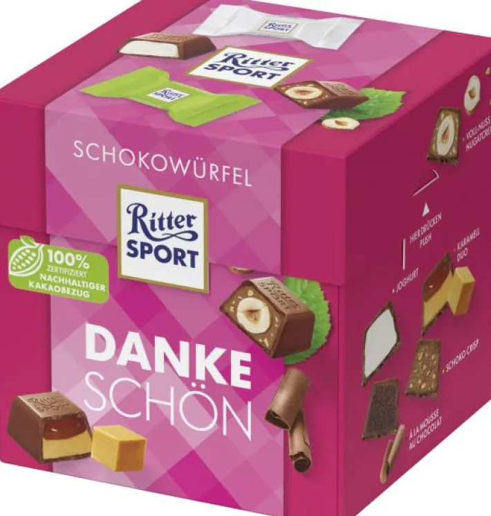 Bünting Tee Ritter Sport Schokowürfel Dankeschön176 g