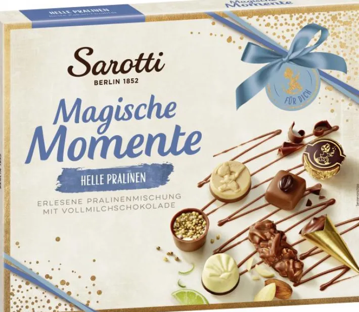 Bünting Tee Sarotti Magische Momente Helle Pralinen210 g