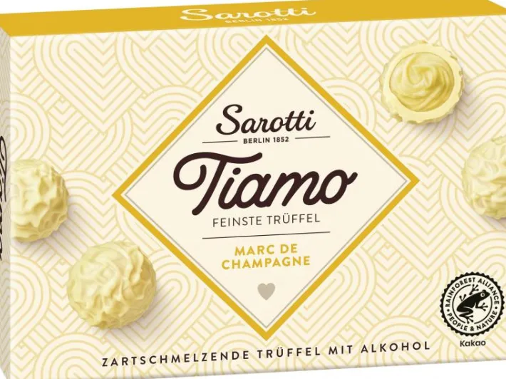 Bünting Tee Sarotti Tiamo Marc de Champagne Trüffel125 g